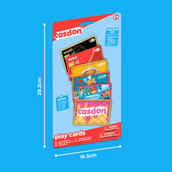 Casdon Pretend Play Cards Set | Realistic Credit & Gift Cards for Imaginative Play | For Children 3+ | Teaches Financial Concepts!