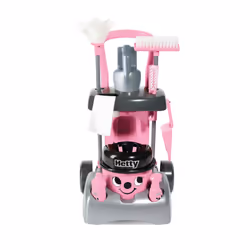 Henry & Hetty Toys - Hetty Deluxe Cleaning Trolley - Pink Hetty-Inspired Toy Playset with Working Hand Vacuum - Kids Cleaning ...