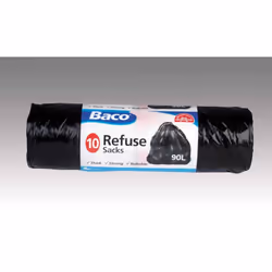 Baco Draw Tie Refuse Bags 10'S 90L [59B01]