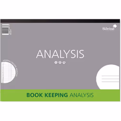 Silvine A3 Book Keeping Analysis Pad, 80 Pages Printed 'Analysis' 16 Columns - Ref A3A16