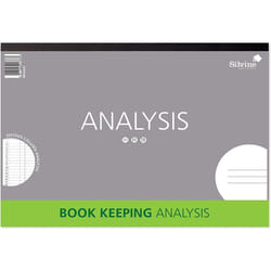 Silvine A3 Book Keeping Analysis Pad, 80 Pages Printed 'Analysis' 16 Columns - Ref A3A16