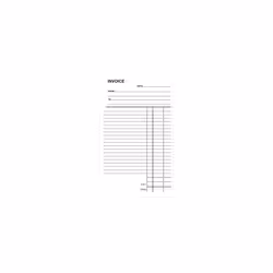 Silvine Carbonless Duplicate Invoice Book - Numbered 1-100 with index sheet (210 x 127mm)