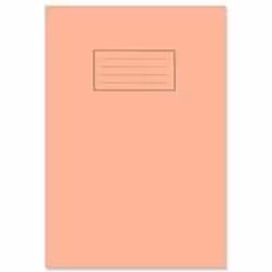 Silvine A4 Exercise Books with Orange manilla covers and educational grade 75gsm paper. 80 pages per book. Ruling - 5mm squ ...