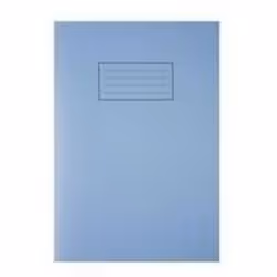 Silvine A4 Exercise Books with Blue manilla covers and educational grade 75gsm paper. 80 pages per book. Plain pages.