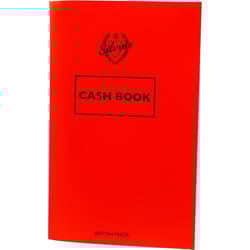Silvine Cash Book 159x99mm 72 Pages Red (Pack 24) - 042C