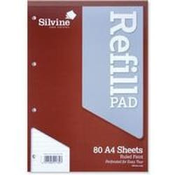 Silvine A4 Refill Pad Ruled 160 Pages Brown (Pack 6) - A4RPF