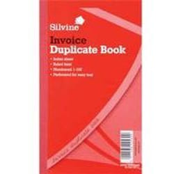 Silvine DUP INVOICE BOOK 611 PK6