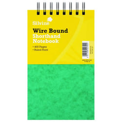 Silvine Luxpad 125x200mm Wirebound Pressboard Cover Reporters Shorthan