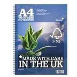 Silvine PREM A4 TWINWIRE NOTEBK PK5