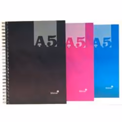 Silvine A5 Casebound Twin Wire Notebook. Made with care in the UK. quality paper. durable covers in bright colours. 140 pages ...
