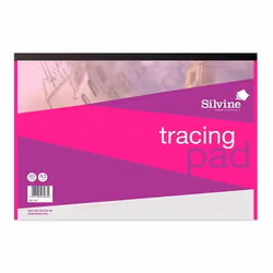 Silvine A3 Tracing Pad 63gsm 40 Sheets (Pack 5) - A3T