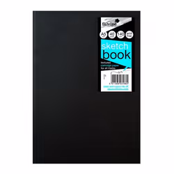 Silvine Field Sketchbook A5 Portrait 40 Pages Black (Pack 10) 481