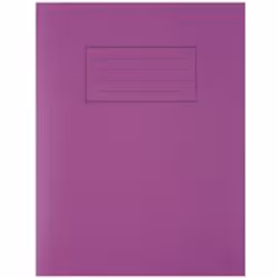 Silvine 9x7 Exercise Book 80pp Feint And Margin Purple