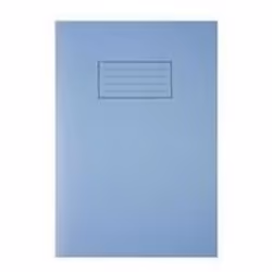 Silvine A4 Exercise Books with Blue manilla covers and educational grade 75gsm paper. 80 pages per book. Ruling - Lined wit ...