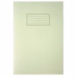 Silvine A4 Exercise Books with Green manilla covers and educational grade 75gsm paper. 80 pages per book. Ruling - Lined wi ...