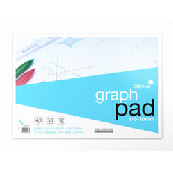 Silvine A3GP A3 Graph Paper Pad 1/5/10 50 Sheets