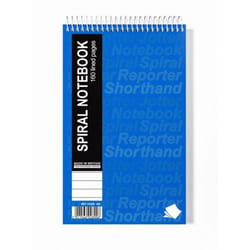 Silvine Spiral Reporters Shorthand Notebook 203 x 127mm 160 Pages Rule
