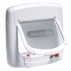 PetSafe Magnetic 4-Way Cat Flap Deluxe 400 White Cat Door Pet Flap Pet Door