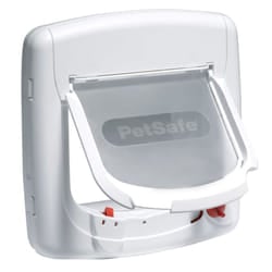 PetSafe Magnetic 4-Way Cat Flap Deluxe 400 White Cat Door Pet Flap Pet Door