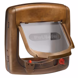 PetSafe Magnetic 4-Way Cat Flap Deluxe 420 Brown Cat Door Pet Flap Pet Door