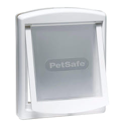 Cat/ Dog Flap For Small Pets (Lockable) By Petsafe - SMALL WHITE 715EF