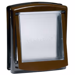 Cat/ Dog Flap For Small Pets (Lockable) By Petsafe - SMALL BROWN 730EF