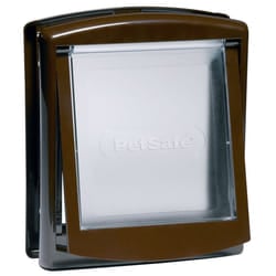 Cat/ Dog Flap For Small Pets (Lockable) By Petsafe - SMALL BROWN 730EF