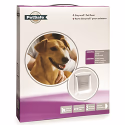 Cat/ Dog Flap For Small Pets (Lockable) By Petsafe - MEDIUM WHITE 740EF