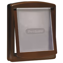 Cat/ Dog Flap For Small Pets (Lockable) By Petsafe - MEDIUM BROWN 755EF