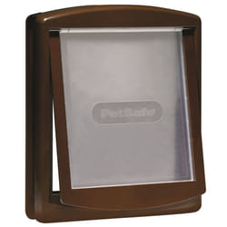 Cat/ Dog Flap For Small Pets (Lockable) By Petsafe - MEDIUM BROWN 755EF