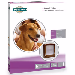 Cat/ Dog Flap For Small Pets (Lockable) By Petsafe - MEDIUM BROWN 755EF
