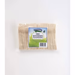 Caterpack Enviro Wooden Teaspoons | 100 Pack | Size: 4.25'