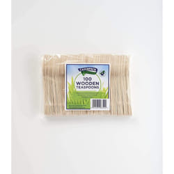 Caterpack Enviro Wooden Teaspoons | 100 Pack | Size: 4.25'