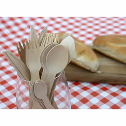Caterpack Enviro Wooden Teaspoons | 100 Pack | Size: 4.25'