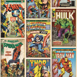 Wallpaper Marvel Action Heroes Multi-Coloured Wallpaper