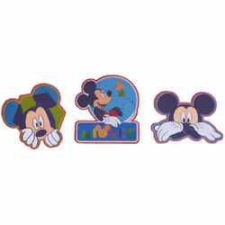 Mickey Mouse Foam 3 Piece Re Useable Bedroom Decoration