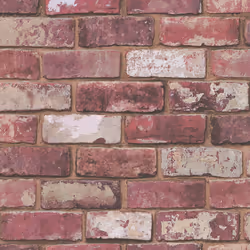 Fresco Brick Wall Red Wallpaper (WAS 13.99) (WAS 13.99)