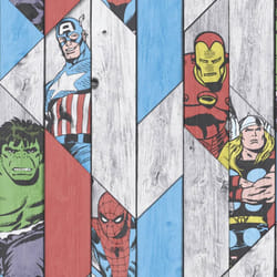 Marvel Woodpanel Wallpaper