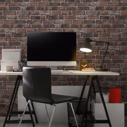 Fresco Red Brick Effect Wallpaper