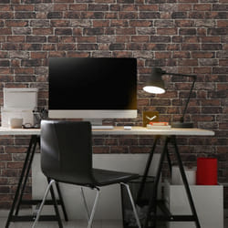 Fresco Red Brick Effect Wallpaper
