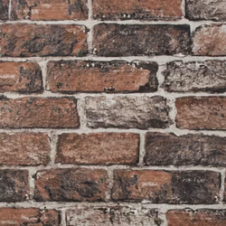 Fresco Red Brick Effect Wallpaper
