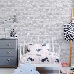Fresco White/Grey House Industrial Brick Paste the Paper Wallpaper