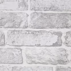 Fresco White/Grey House Industrial Brick Paste the Paper Wallpaper