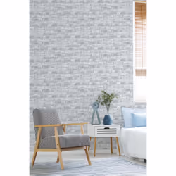 Fresco White/Grey House Industrial Brick Paste the Paper Wallpaper