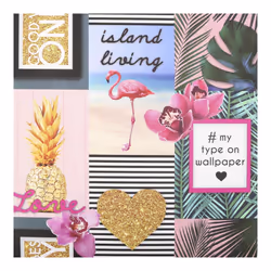 Fresco Tropical Island Living Mutlicoloured Tropical Wallpaper (WAS 13.99)