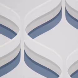 Fresco Retro Ogee Navy Geometric Wallpaper