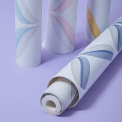 Fresco Retro Ogee Navy Geometric Wallpaper