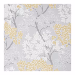Fresco Lykkes Tree Ochre Floral Wallpaper
