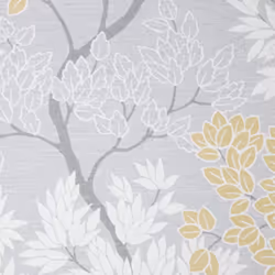 Fresco Lykkes Tree Ochre Floral Wallpaper