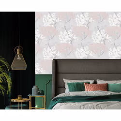 Fresco Lykke Tree Pink Floral Wallpaper - Additional view 5